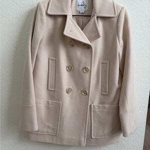 Sam Edelman Women's Cream Short Cropped Trench Coat - Like New